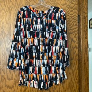 NYDJ Vibrant Navy Tunic XL